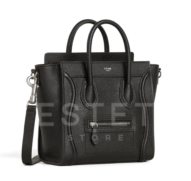 Сумка Celine Nano Luggage Bag In Drummed Calfskin
