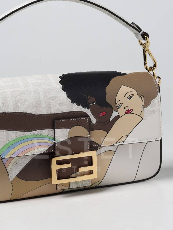 Сумка Fendi Ff Белая
