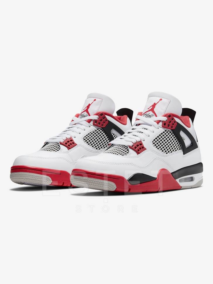 Кроссовки Nike Air Jordan 4 Retro Fire Red Красные