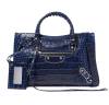 Сумка Balenciaga Metallic Edge Синяя