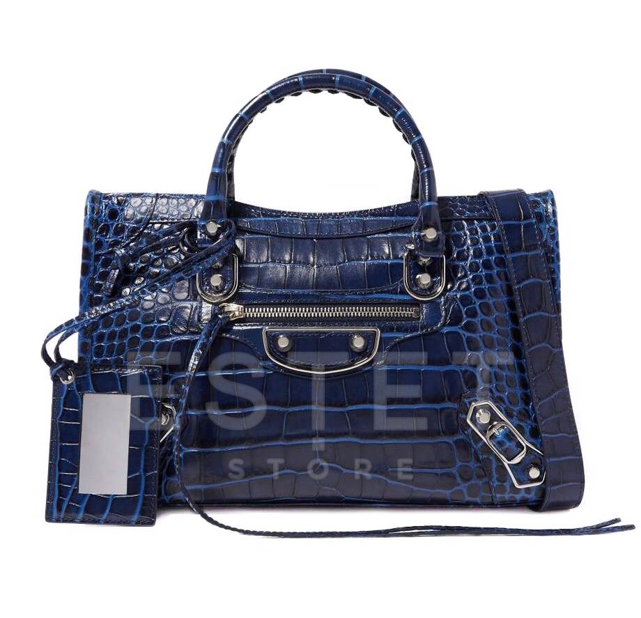 Сумка Balenciaga Metallic Edge Синяя