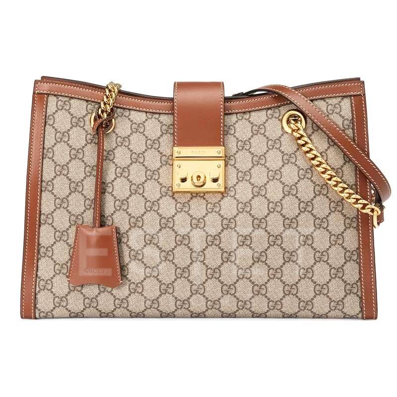 Сумка Gucci Padlock Gg Коричневая