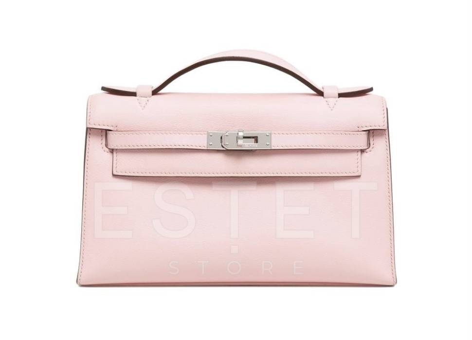 Сумка Hermes Kelly Cut Светло-розовая