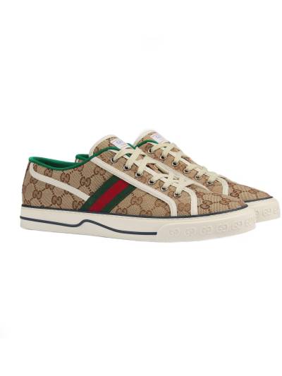 Кроссовки Gucci Gg Tennis 1977 Бежевые