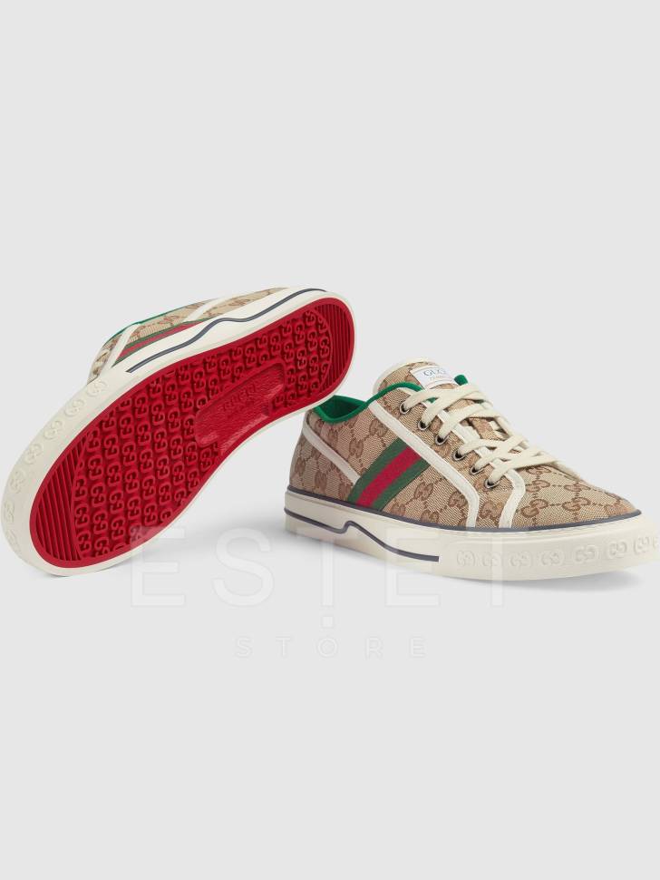 Кроссовки Gucci Gg Tennis 1977 Бежевые