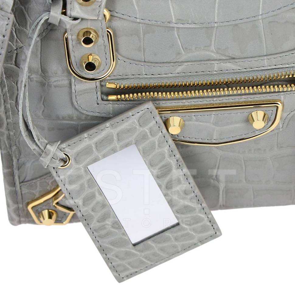 Сумка Balenciaga Metallic Edge Серая