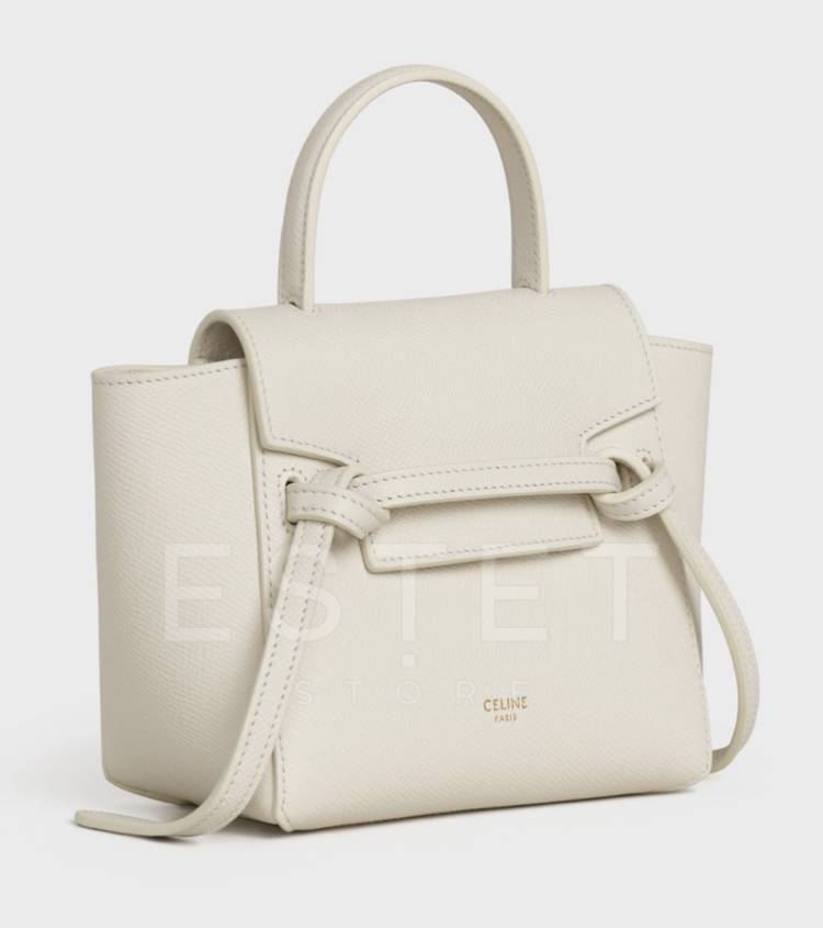 Сумка Celine Pico Belt Bag Кремовая