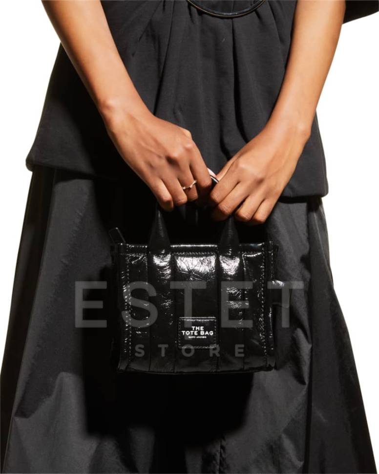 Сумка Marc Jacobs The Shiny Crinkle Micro Черная
