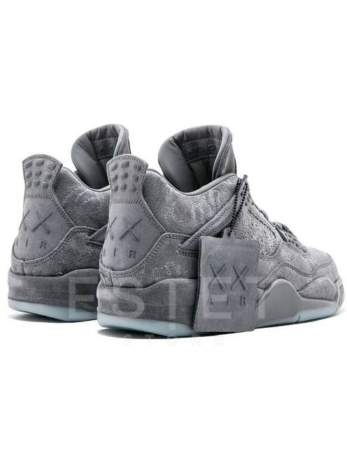 Кроссовки Nike Air Jordan 4 Retro Kaws Серые
