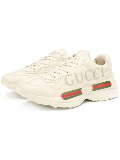 Кроссовки Gucci Rhyton Бежевые