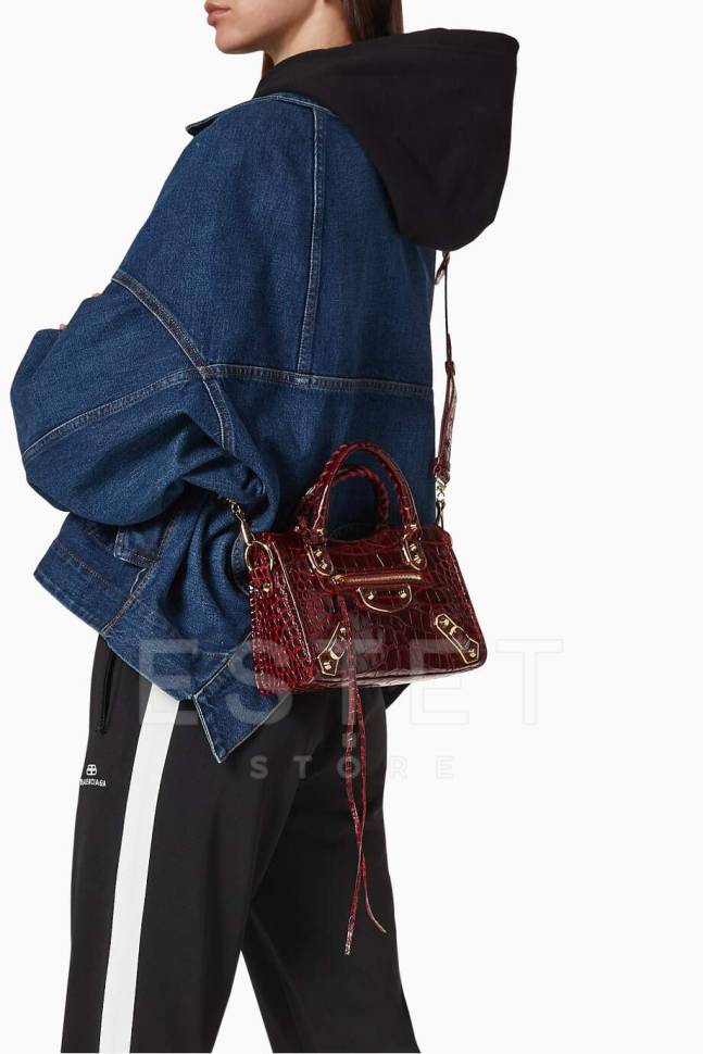 Сумка Balenciaga Metallic Edge Красная