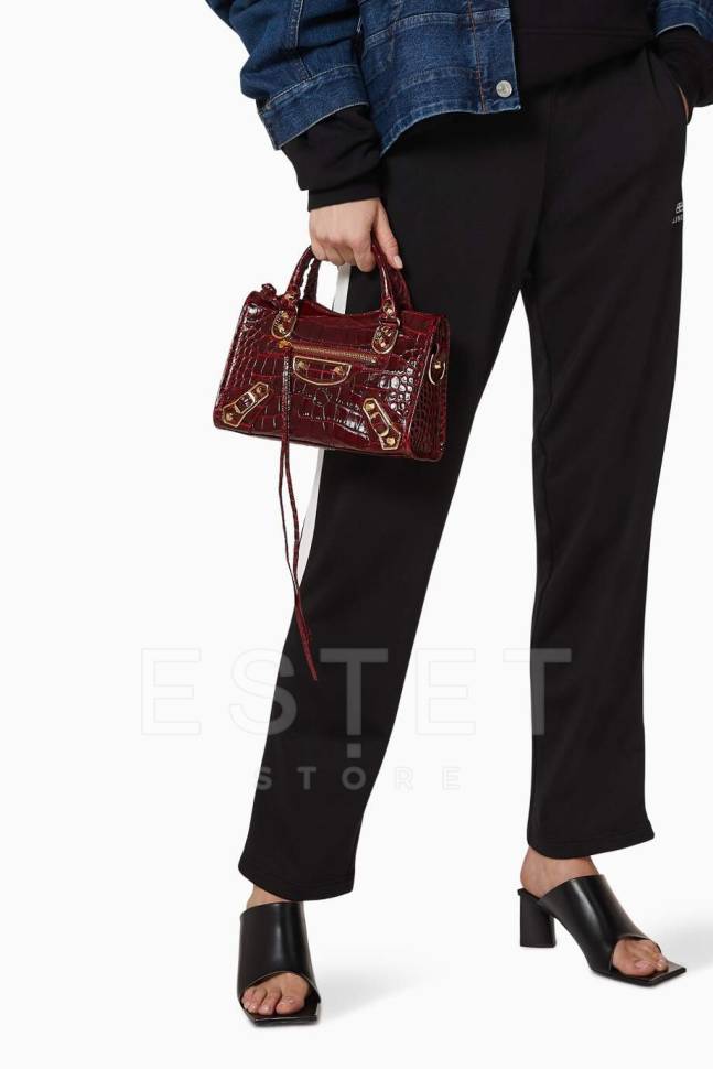 Сумка Balenciaga Metallic Edge Красная