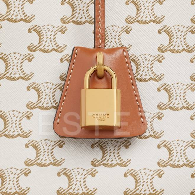 Сумка Celine Mini Horizontal Cabas In Triomphe Canvas Белая