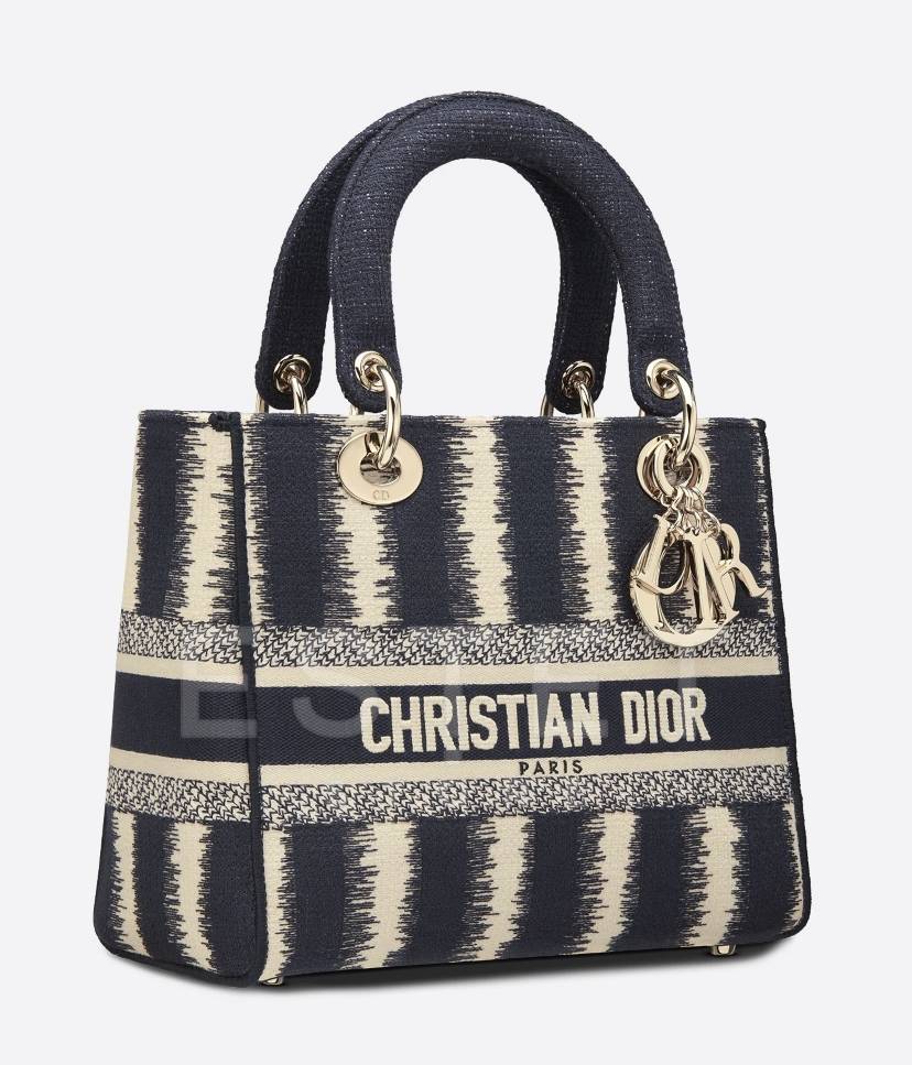 Сумка Dior Lady D-lite Темно-синяя
