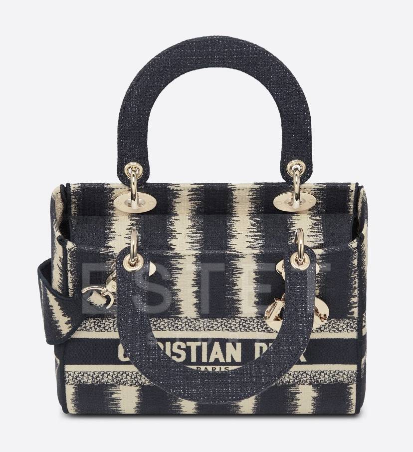 Сумка Dior Lady D-lite Темно-синяя