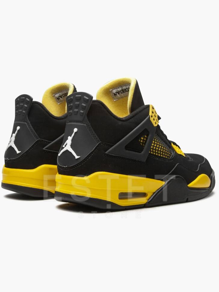 Кроссовки Nike Air Jordan 4 Retro Thunder Черные