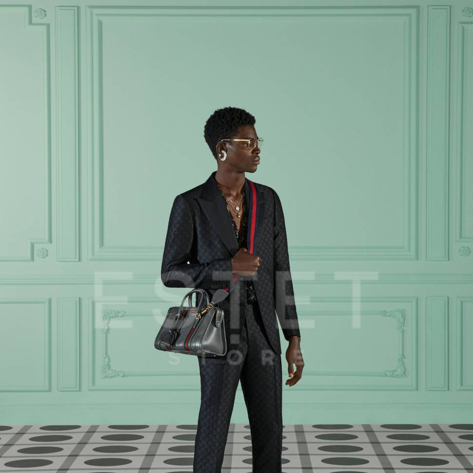 Сумка Gucci Bauletto Серая