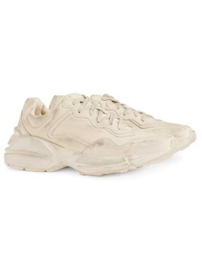 Кроссовки Gucci Rhyton Бежевые