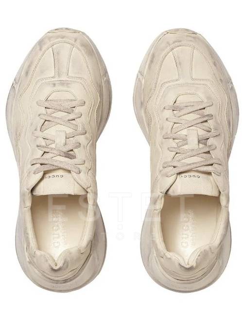 Кроссовки Gucci Rhyton Бежевые