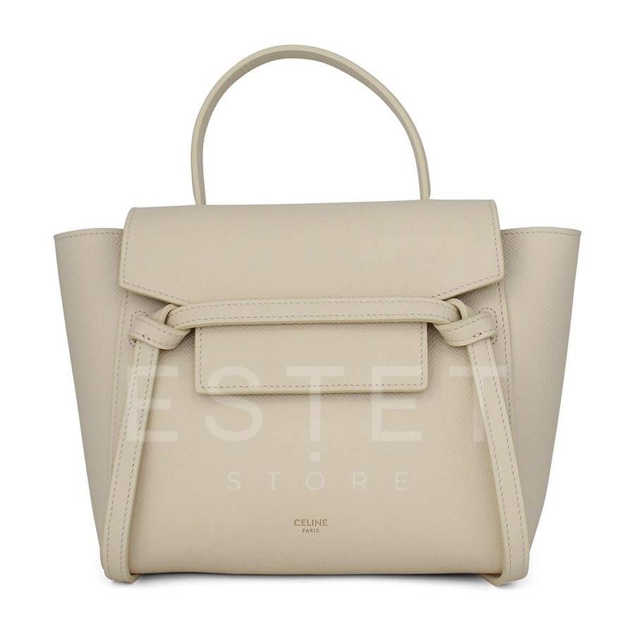 Сумка Celine Nano Belt Bag Кремовая