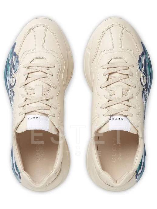 Кроссовки Gucci Rhyton Бежевые