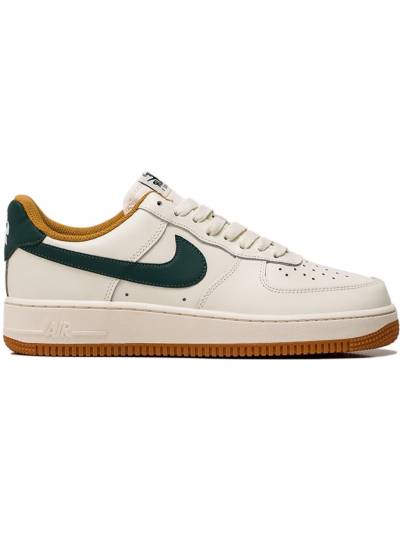 Кроссовки Nike Air Force 1 Low White Green Brown Кремовые