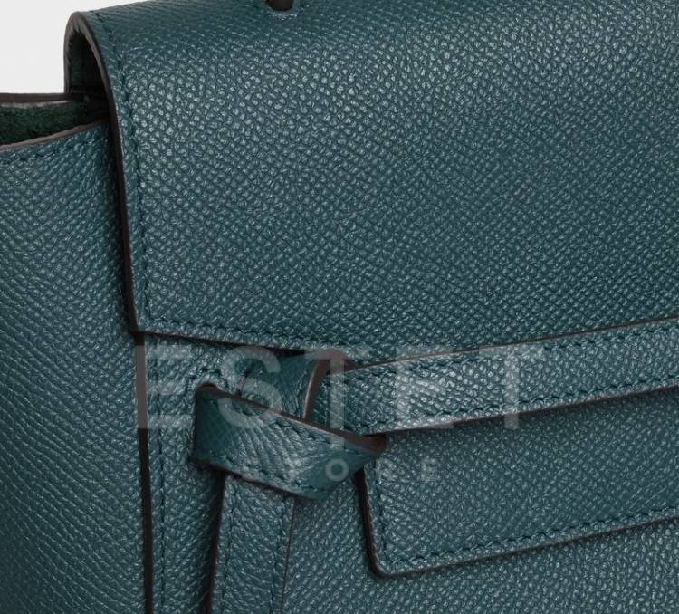 Сумка Celine Nano Belt Bag Темно-зеленая