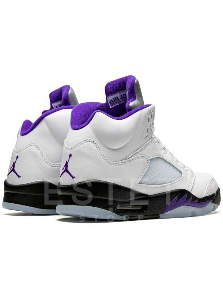 Кроссовки Nike Air Jordan 5 Retro Dark Concord White Белые