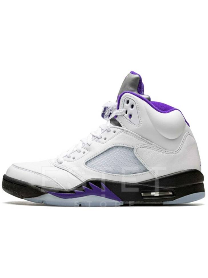 Кроссовки Nike Air Jordan 5 Retro Dark Concord White Белые