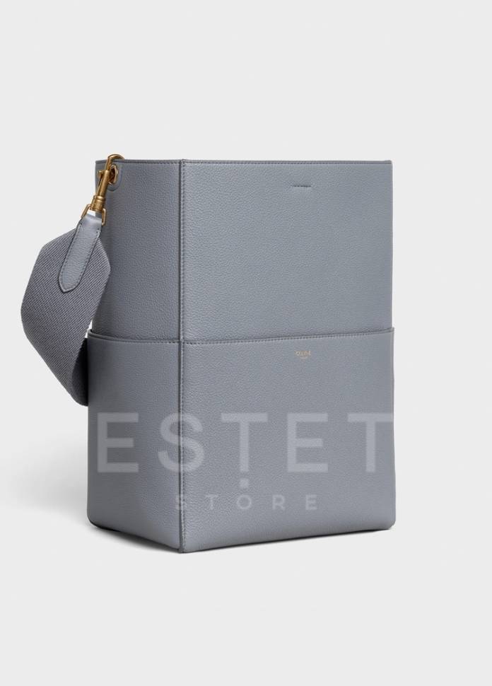Сумка Celine Sangle Bucket Bag Сизая