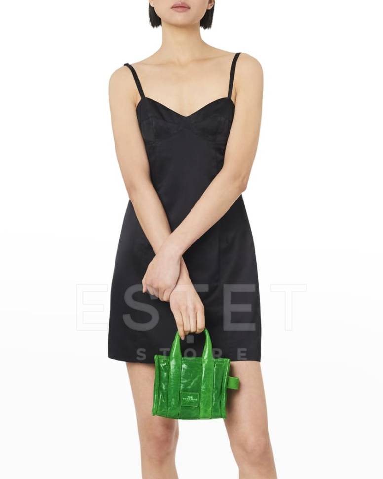 Сумка Marc Jacobs The Shiny Crinkle Micro Зеленая