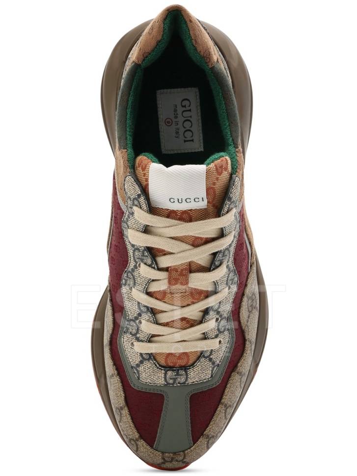 Кроссовки Gucci Rhyton Коричневые