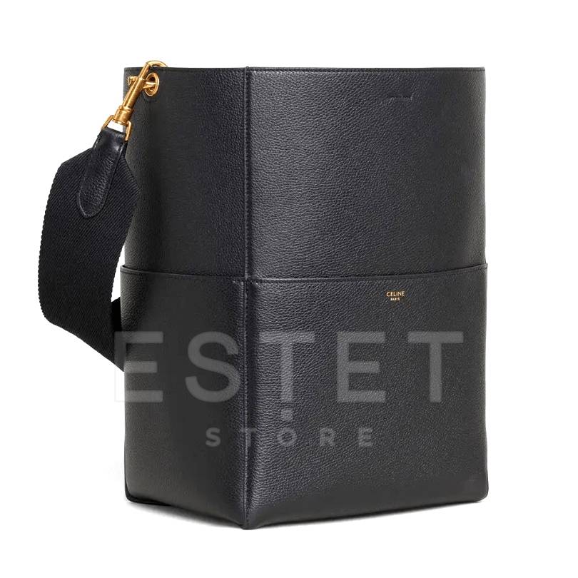 Сумка Celine Sangle Bucket Bag Черная