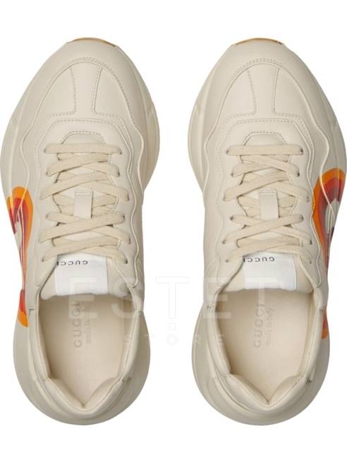 Кроссовки Gucci Rhyton Ny Yankees Бежевые