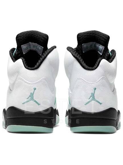 Кроссовки Nike Air Jordan 5 Retro Island Green Белые