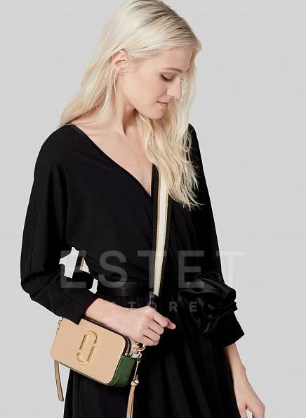 Сумка Marc Jacobs Snapshot Бежевая