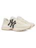 Кроссовки Gucci Rhyton Ny Yankees Бежевые