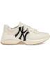 Кроссовки Gucci Rhyton Ny Yankees Бежевые