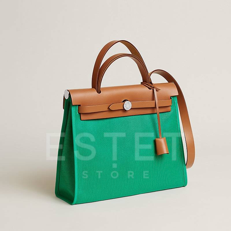 Сумка Hermes Herbag Zip 31 Зеленая