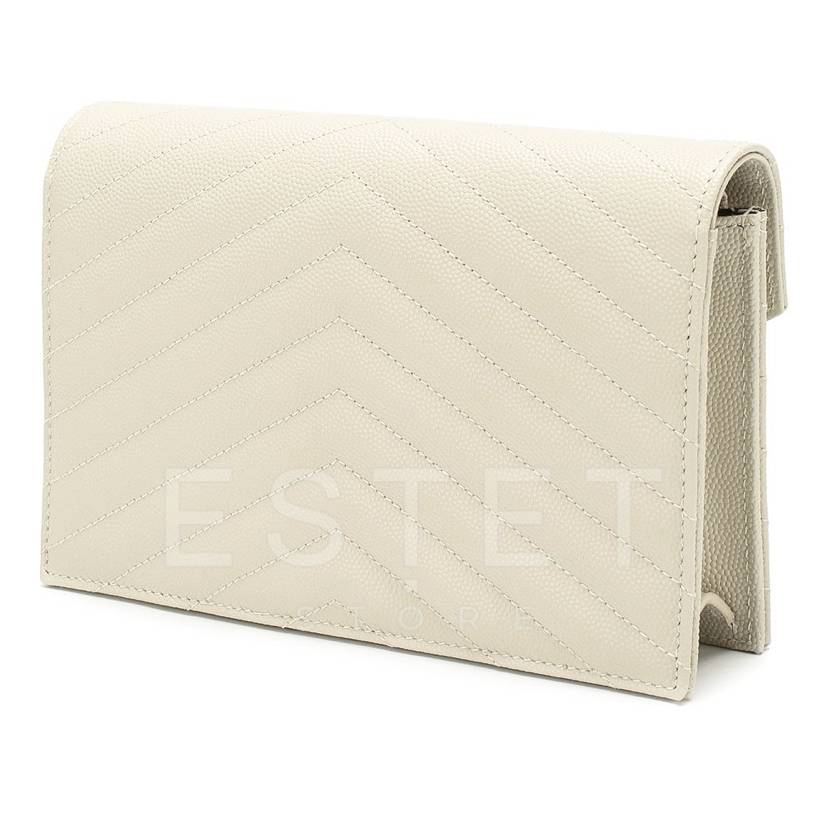 Сумка Saint Laurent Monogram Envelope Белая