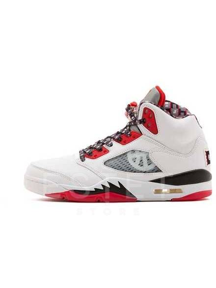 Кроссовки Nike Air Jordan 5 Retro Quai 54 Белые