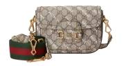 Сумка Gucci Horsebit 1955 The Hacker Project Бежевая