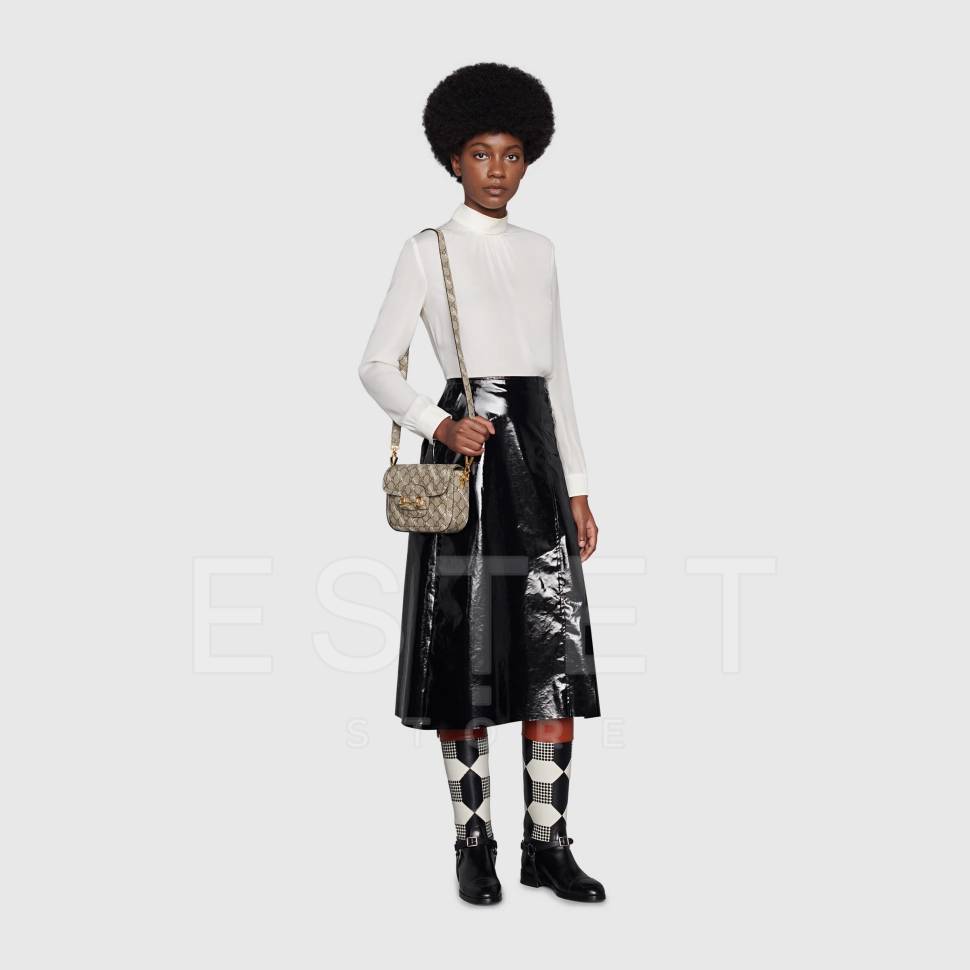 Сумка Gucci Horsebit 1955 The Hacker Project Бежевая