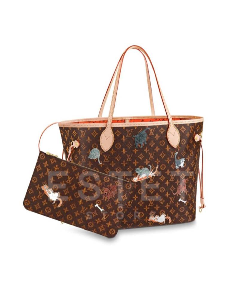 Сумка Louis Vuitton Neverfull Mm Коричневая