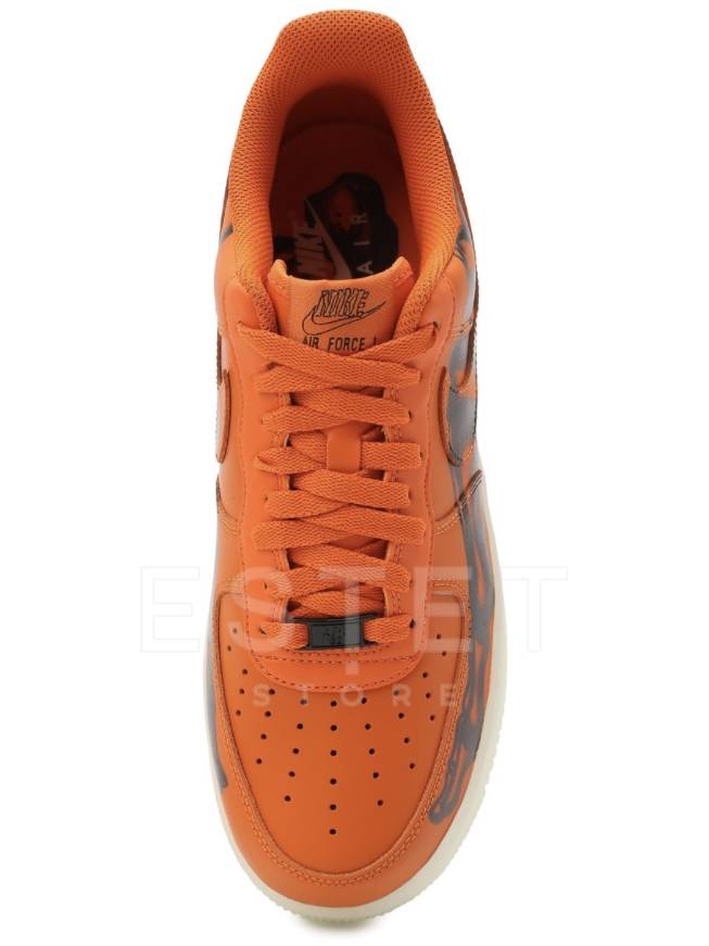 Кроссовки Nike Air Force 1 Skeleton Оранжевые