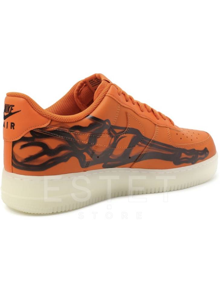 Кроссовки Nike Air Force 1 Skeleton Оранжевые