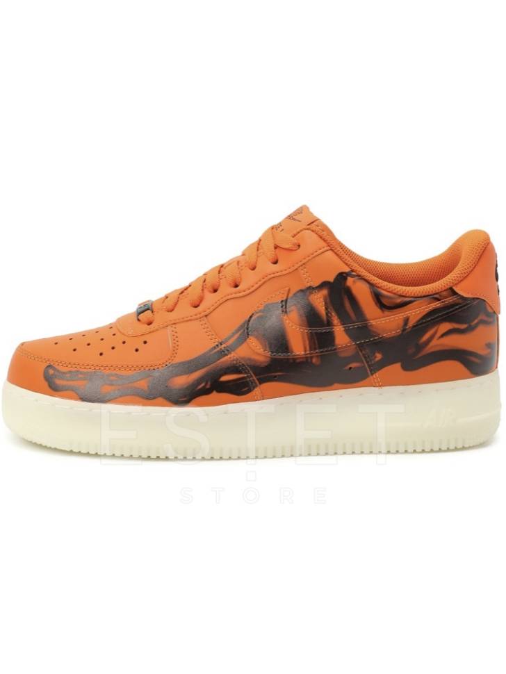 Кроссовки Nike Air Force 1 Skeleton Оранжевые