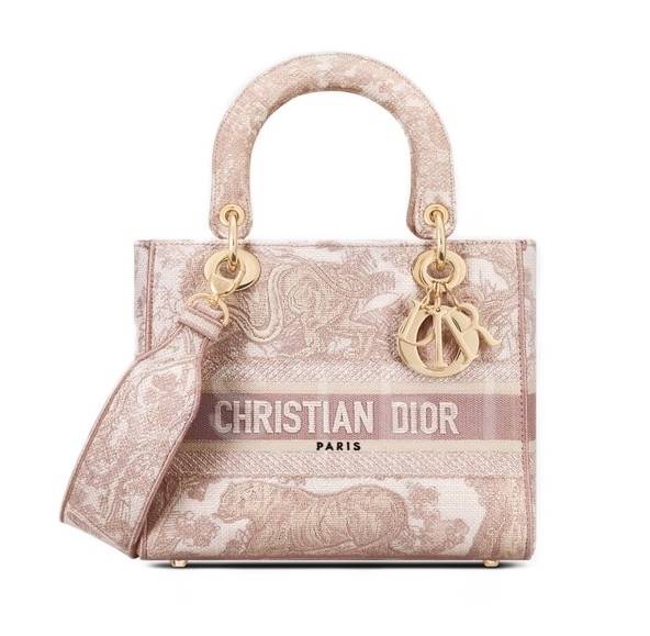 Сумка Dior Lady D-lite Светло-розовая
