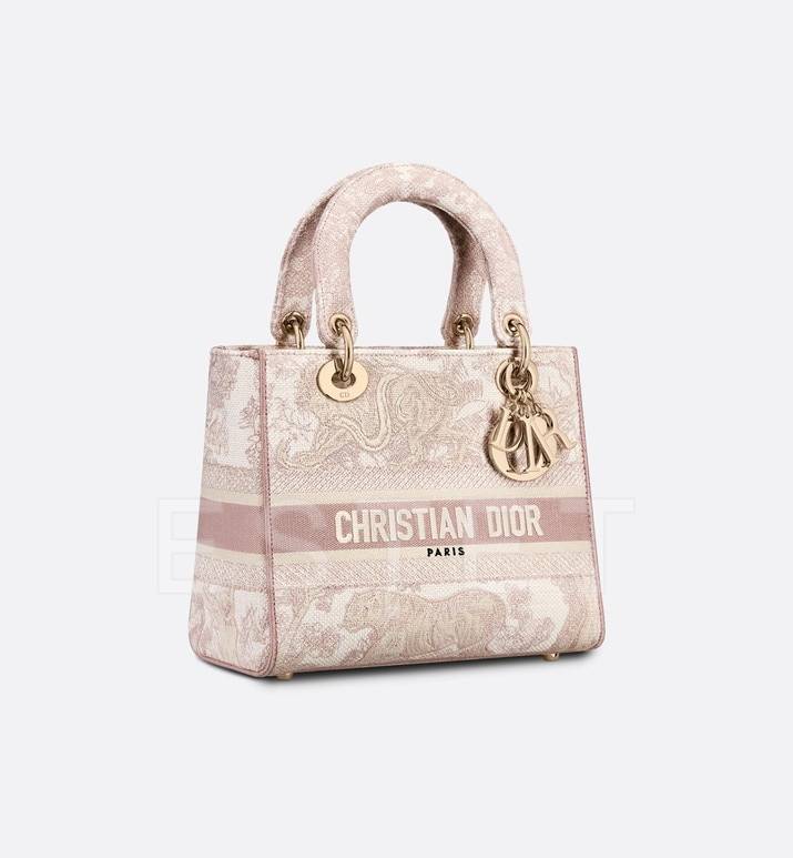 Сумка Dior Lady D-lite Светло-розовая