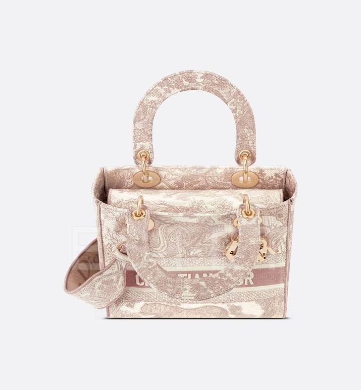 Сумка Dior Lady D-lite Светло-розовая